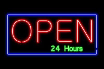 Open Neon Sign