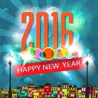 2016 Happy New Year banner