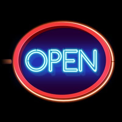 open LED sign 