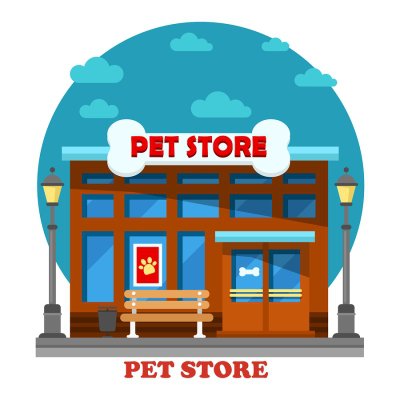 Pet store sign