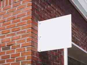 blank building sign