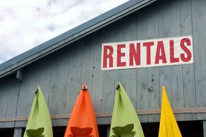 Rentals sign
