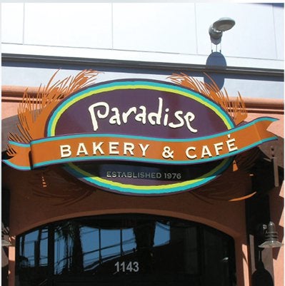 Paradise Bakery & Cafe Business Sign